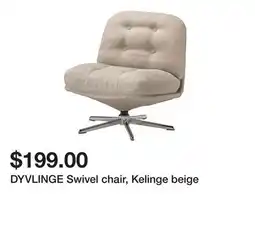 Ikea DYVLINGE Swivel chair, Kelinge beige offer