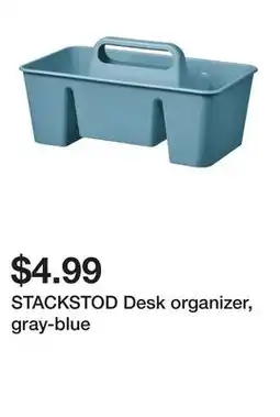 Ikea STACKSTOD Desk organizer, gray-blue offer