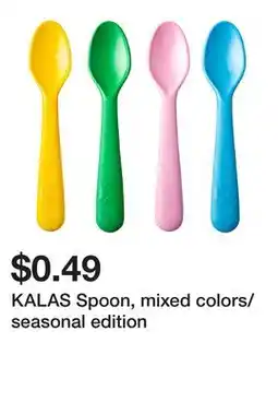 Ikea KALAS Spoon, mixed colors/seasonal edition offer