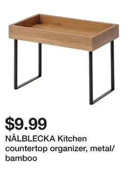 Ikea NÅLBLECKA Kitchen countertop organizer, metal/bamboo offer