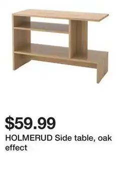 Ikea HOLMERUD Side table, oak effect offer