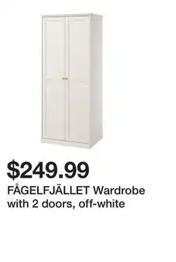 Ikea FÅGELFJÄLLET Wardrobe with 2 doors, off-white offer