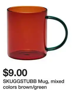 Ikea SKUGGSTUBB Mug, mixed colors brown/green offer