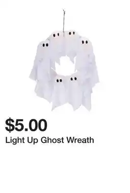 Five Below Light Up Ghost Wreath offer