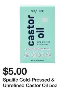 Five Below Spalife Cold-Pressed & Unrefined Castor Oil 5oz offer