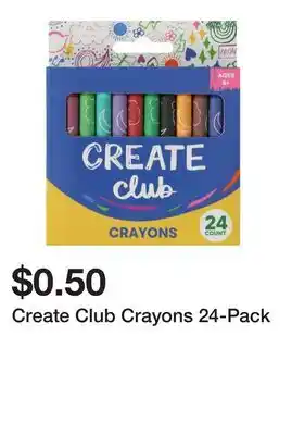 Five Below Create Club Crayons 24-Pack offer