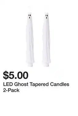Five Below LED Ghost Tapered Candles 2-Pack offer