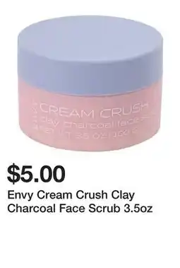 Five Below Envy Cream Crush Clay Charcoal Face Scrub 3.5oz offer