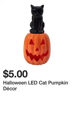 Five Below Halloween LED Cat Pumpkin Décor offer