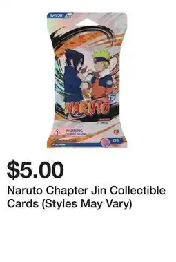 Five Below Naruto Chapter Jin Collectible Cards (Styles May Vary) offer