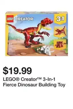 Five Below LEGO Creator 3-In-1 Fierce Dinosaur Building Toy offer