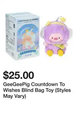 Five Below GeeGeePig Countdown To Wishes Blind Bag Toy (Styles May Vary) offer