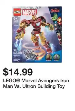 Five Below LEGO Marvel Avengers Iron Man Vs. Ultron Building Toy offer