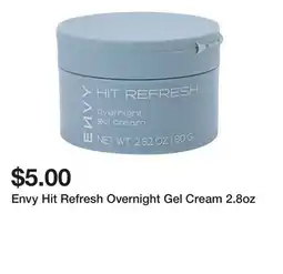 Five Below Envy Hit Refresh Overnight Gel Cream 2.8oz offer