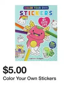 Five Below Color Your Own Stickers offer