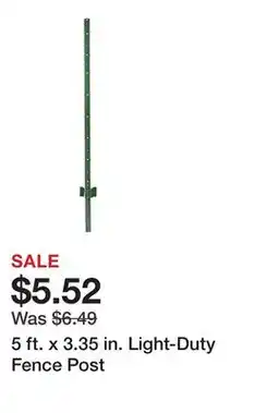 Tractor Supply Company 5 ft. x 3.35 in. Light-Duty Fence Post offer