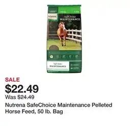 Tractor Supply Company Nutrena SafeChoice Maintenance Pelleted Horse Feed, 50 lb. Bag offer