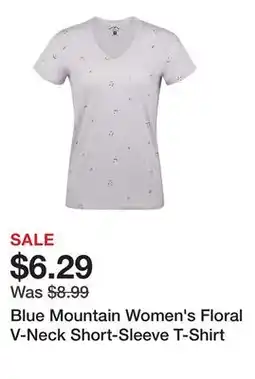 Tractor Supply Company Blue Mountain Women's Floral V-Neck Short-Sleeve T-Shirt offer