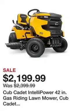Tractor Supply Company Cub Cadet IntelliPower 42 in. Gas Riding Lawn Mower, Cub Cadet Engine, Hydrostatic Transmission offer