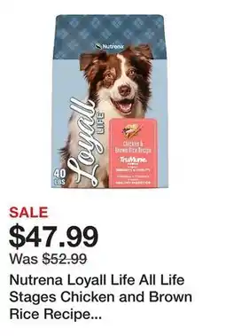 Tractor Supply Company Nutrena Loyall Life All Life Stages Chicken and Brown Rice Recipe Dry Dog Food, 40 lb. Bag offer