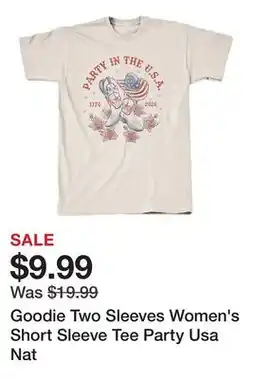 Tractor Supply Company Goodie Two Sleeves Women's Short Sleeve Tee Party Usa Nat offer