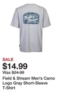 Tractor Supply Company Field & Stream Men's Camo Logo Gray Short-Sleeve T-Shirt offer