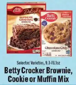 Market Basket Betty Crocker Brownie, Cookie or Muffin Mix offer