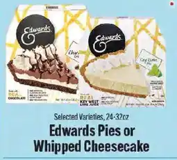 Market Basket Edwards Pies or Whipped Cheesecake offer