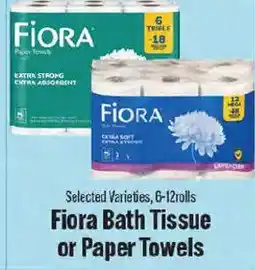 Market Basket Fiola Bath Tissue or Paper Towels offer