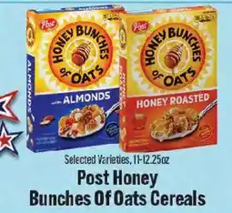 Market Basket Post honey bunches of oats cereals offer