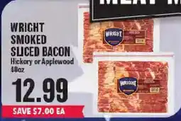 Market Basket Wright smoked sliced bacon offer
