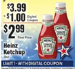 Market Basket Heinz Ketchup offer