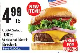Market Basket Usda Select 100% Ground Beef Brisket offer