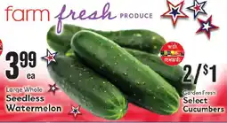 Market Basket Garden Fresh Select Cucumbers offer
