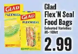 Market Basket Glad flex'n seal food bags offer