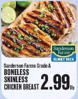 Market Basket Sanderson Farms boneless skinless chicken breast offer