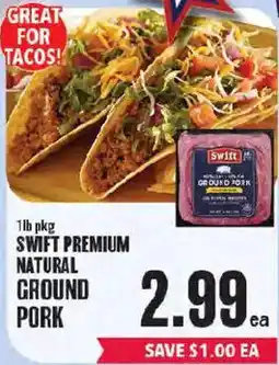 Market Basket Swift premium natural ground pork offer