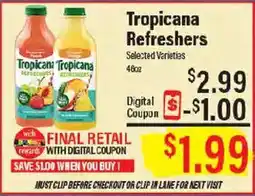 Market Basket Tropicana Refreshers offer