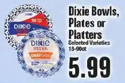 Market Basket Dixie Bowls, Plates or Platters offer