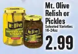Market Basket Mt. Olive Relish or Pickles offer