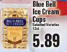Market Basket Blue Bell Ice Cream Cups offer