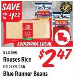 Rouses Rouses Rice or Blue Runner Beans offer