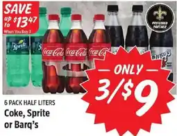 Rouses Coke, Sprite or Barq's offer