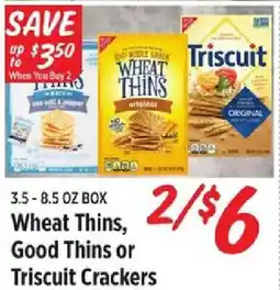 Rouses Wheat Thins, Good Thins or Triscuit Crackers offer