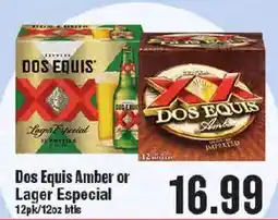 Market Basket Dos Equis Amber or Lager Especial offer