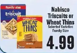 Market Basket Nabisco Triscuits or Wheat Thins offer