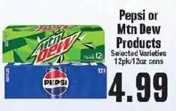 Market Basket Pepsi or Mtn Dew Products offer