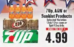 Market Basket 7up, A&W or Sunkist Products offer