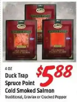 Rouses Duck Trap Spruce Point Cold Smoked Salmon offer