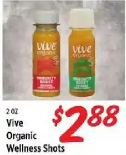 Rouses Vive Organic Wellness Shots offer